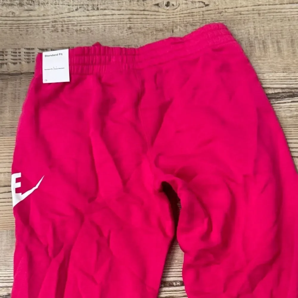 Nike Sportswear Club Jogger Kit Big Kids Club Fleece Pants - Fireberry/ white XL